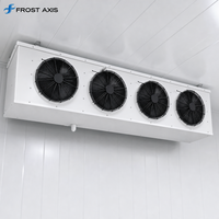 Refroidisseur d'unité industrielle, refroidisseur d'air évaporatif pour chambre froide, évaporateur à double ventilateur pour système de refroidissement de stockage alimentaire