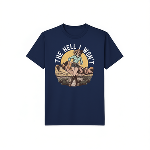 T-shirt da donna retrò girocollo a maniche corte 100% cotone stampato stile casual per tutte le stagioni - Product Image 1