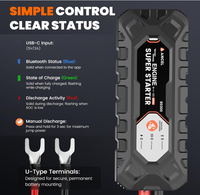 ANCEL BS300 Smart Battery Guardian Starter 1000A Supercapacitor avec surveillance de l'état via application pour véhicules essence 3.5L et diesel 3.0T