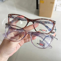 Bingkai asetat warna campuran dan model kacamata stok obral besar bingkai asetat kualitas baik bingkai cateye asetat untuk wanita