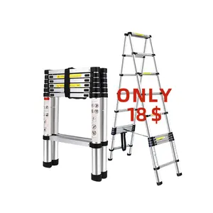 Dubbele Opvouwbare Telescopische Ladder Telescopische En 131 Vouwladder Voor Beide Zijden Tegen Lage Prijs