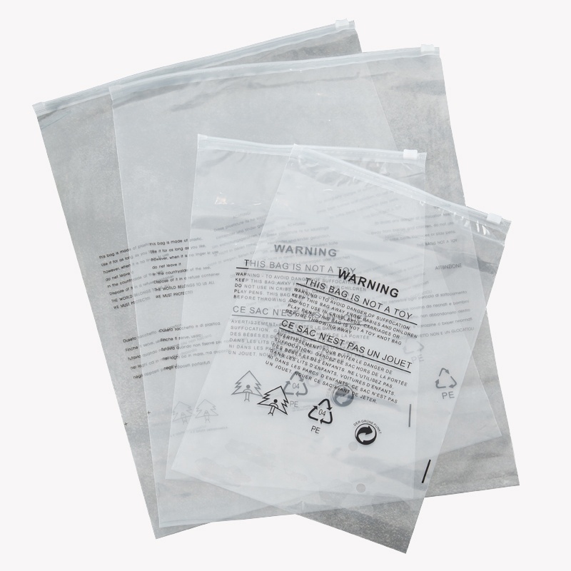 Zip Plastic Bags Custom Printed Logo