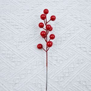 Branches artificielles de baies rouges de 1,5 cm de diamètre pour la décoration de la maison, occasion du Nouvel An - Product Image 5