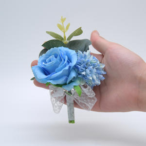 2024 boutonnière fleurs mariage Corsage broches blanc marié boutonnière boutonnière hommes mariage témoin mariage accessoires - Product Image 3