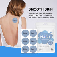Emballage personnalisé avec logo, patchs de resvératrol NAD+ très vendus, hypoallergéniques, anti-âge, patchs NMN, 30 pièces pour adultes, OEM