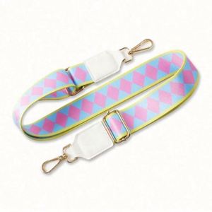 Women's New Fashion Colorful Stripe Belt Bag with Adjustable Shoulder Strap and <b>Hook</b> Comfortable and Stylish - Product Image 5