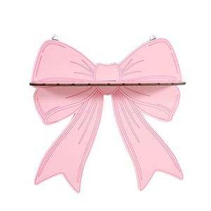 Supplier Cute Bow <b>Wall</b> <b>Shelf</b>, Wooden <b>Floating</b> Storage Rack, Coquette Decor Back to School Gift for Dorm & Teen Girls' Bedroom - Product Image 4