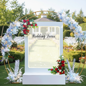 Fontaine d'eau de mariage moderne et luxueuse en acier inoxydable avec cascade détachable pour décorations d'événements en extérieur - Product Image 4