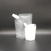 Emballage en plastique 250ml Transparent clair liquide eau jus boisson pochettes Squeeze bec pochette sac avec bec