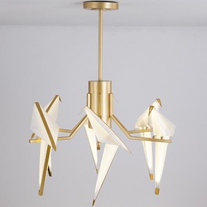 L'hôtel villa décoration éclairage 6W chaque oiseau cage en laiton lustre plafonnier lampe d'or a mené <span class=keywords><strong>la</strong></span> lumière pendante - Product Image 1