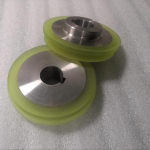 Tự Động Hướng Dẫn Xe Thép Ổ Đĩa Rắn Bánh Xe Tùy Chỉnh 180Mm 200Mm Polyurethane Ván Trượt <span class=keywords><strong>PU</strong></span> Bánh Xe Polyurethane Thức Ăn Con Lăn - Product Image 3