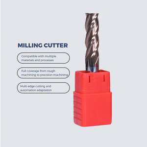4-Flute Solid Carbide End Mill High-Speed HRC65 65 Degree <b>Corner</b> Radius Cutting Tools TiCN/AlTin Coated AITiN ODM OEM Customized - Product Image 3