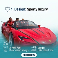 2026 Sport Bateau Jet Ski Style Ferrari 170 °   Unité flottante flexible à trois coques, propulsée par Yamaha, pour parcs aquatiques commerciaux et océans
