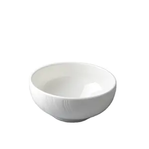 CHAODA White Porcelain Luxury Ceramic Bowl Emboss Ceramic Bowl Ceramic Bowl Stock