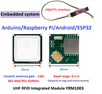 Módulo RFID USB Mini YRM100 de Yuannuode, Lector de Acceso ABS para Raspberry Pi, Compatible con Antena de 0-5.5dbi, 860-960 MHz