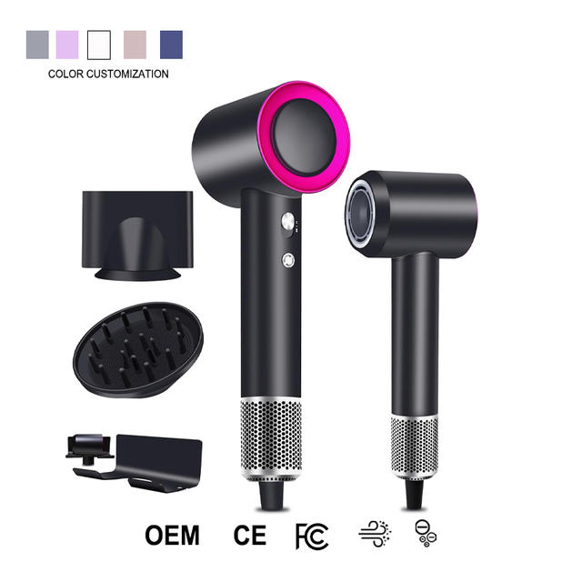 High Speed Brushless Motor 1600W 110,000 RPM Negative Ion Salon Hair Dryer for Hotel Use