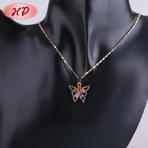 مجوهرات الأفريقية الجديدة أحدث فراشة الذهب والمجوهرات مجموعات النساء - Product Image 5