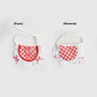 Baboney JX019 Nouveau Bavoir pour Animaux de Compagnie en Fibre de Polyester à Rayures Cartoon avec Noeud Papillon pour Chiens et Chats de Petite et Moyenne Taille
