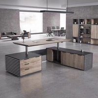 Bureau de direction réglable en hauteur, siège debout, levage électrique, double moteur, bureau intelligent, ordinateur, Table en bois