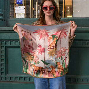 Factory Digital Print Mulberry Silk <strong>Scarves</strong> 100% Silk <strong>Scarf</strong> <strong>Custom</strong> Print Silk Twill square <strong>Scarf</strong> for Woman - Product Image 2