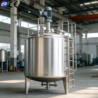 Tanque Sanitario de 2000L para Enfriamiento de Leche, Certificado por ASME, Acero Inoxidable SS316L de Grado Alimenticio, Controlado por PLC, Larga Vida Útil, Fabricante OEM