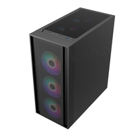 Popüler M-ATX Full Tower PC Oyun Kasası USB3.0 Ön Portlar Yan Panel Pencereli Çelik Konstrüksiyon 120mm Radyatör Önceden Takılı