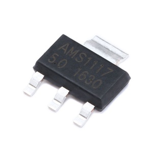 ไอซีควบคุมแรงดันไฟฟ้า Ams1117-5.0 แบบ LDO SOT-223 ชนิด Low Dropout Linear Surface Mount รองรับกระแสสูงสุด 1A สำหรับแหล่งจ่ายไฟ - Product Image 1