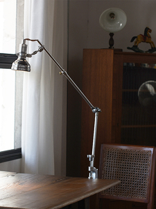 Lámpara de Mesa con Clip de Estilo Industrial <span class=keywords><strong>Antiguo</strong></span>, Lámpara de Escritorio Retro para Leer, Diseño Telescópico Creativo, LED - Product Image 5