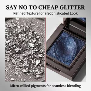 MLM Hot Sale OEM Custom Single <b>Eyeshadow</b> High Pigment Metallic <b>Shimmer</b> Smoky Eye Makeup Long Lasting Private Label Wholesale - Product Image 4