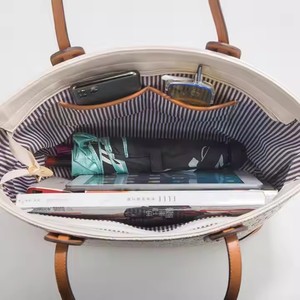 กระเป๋าโท้ทมือถือของผู้หญิงกระเป๋าหนัง PU แบบ4 in 1ลายนูนกระเป๋าโท้ทกระเป๋าถือสุดหรูสำหรับผู้หญิง - Product Image 4