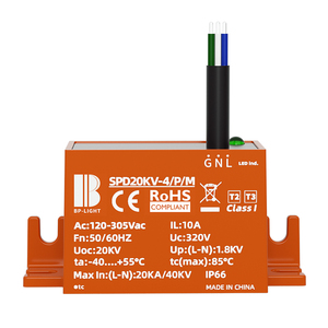 Arancione 10 <span class=keywords><strong>KA</strong></span> 10kv 20kv LED DPS protezione contro le sovratensioni protezione LED luce stradale SPD - Product Image 1