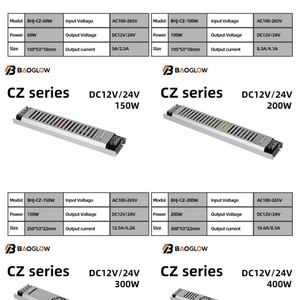 ราคาโรงงาน ไดม์เมอร์ 150W 12/24V IP20 ไฟ LED แบบเทป  ทรานส์ฟอร์เมอร์  แหล่งจ่ายไฟพร้อมสวิตช์ควบคุม 100-265V AC-DC 24V สำหรับไฟ LED - Product Image 6