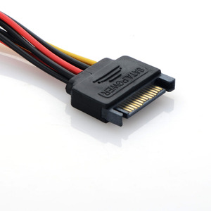 Câble <span class=keywords><strong>Adaptateur</strong></span> d'<span class=keywords><strong>alimentation</strong></span> <span class=keywords><strong>SATA</strong></span> 15 Broches Mâle à Double <span class=keywords><strong>Molex</strong></span> 4 Broches IDE HDD <span class=keywords><strong>sata</strong></span> <span class=keywords><strong>Femelle</strong></span> ide câble répartiteur de puissance - Product Image 5