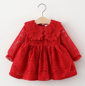 Primavera vestiti da <span class=keywords><strong>neonata</strong></span> per bambina vestito con cuciture a rete per abbigliamento bambina 1 anno compleanno principessa Tutu Dress Dress Dress - Product Image 2