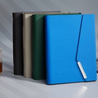 Gran oferta, diario de tapa dura de cuero PU de tamaño A5 personalizado con portalápices, planificador hecho a mano, Agenda, cuaderno con juego de regalo