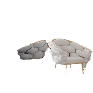 Sgabello di Lusso Moderno di Alta Gamma per Tavolo da Trucco con Schienale in Metallo Semplice Sedia da Manicure per Casa e <span class=keywords><strong>Soggiorno</strong></span> - Product Image 5