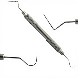 Instrument chirurgical dentaire à poignée ergonomique, outil manuel de coupe osseuse, argenté, à poignée moletée, Classe I GYEE-DS01, TUV - Product Image 5