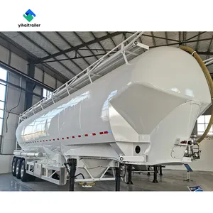 סין איכות במפעל אלומיניום 80 טונות בתפזורת קרוואן קמח טנק קרוואן עבור קמח צמח קרוואן