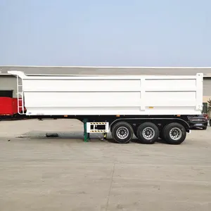 47m3 3xle phía sau tipper Trailer U hình dạng vận chuyển bán Trailer xe tải để bán