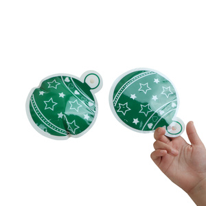 Noël petite cloche décoration emballage en plastique <span class=keywords><strong>sac</strong></span> à fermeture éclair bonbons auto-scellant cadeau de noël <span class=keywords><strong>sac</strong></span> à fermeture éclair avec trou de suspension - Product Image 6