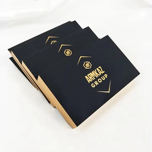 Пользовательские высокое качество все черная матовая поверхность Золотая фольга серебряная фольга визитная карточка матовый водонепроницаемый прочный напечатанный логотип - Product Image 3