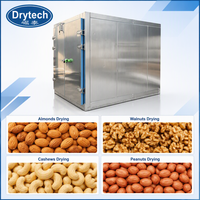 Séchoir à noix à pompe à chaleur contrôlé par PLC pour petites productions, destiné à la transformation alimentaire (noix, noisettes, pecans) pour usine de traitement des noix