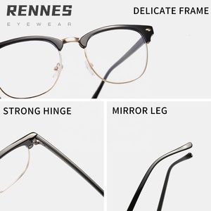 Chất lượng cao unisex Full Frame chống ánh sáng màu xanh kính quang học thời trang Thiết kế mô hình rắn kính máy tính - Product Image 5