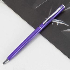 New Promotion Cheap Thin Ball Point <b>Pens</b> Custom Logo Slim Twist Metal Ballpoint <b>Pen</b> With Gold <b>Silver</b> Clip - Product Image 5