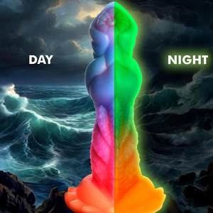 Hete Verkoop Kleurrijk Lichtgevende Dildo Monster Alien <span class=keywords><strong>Penis</strong></span> Zachte Siliconen Anale Plug Met Sterke Zuignap Voor Vrouwen Volwassen Seksspeeltjes - Product Image 3
