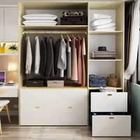 Lit Murphy pliable multifonctionnel en bois massif antique en gros à bas prix avec ensemble de placard, meubles de chambre à coucher gain de place