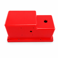 Cache de protection en aluminium usiné CNC et thermolaqué pour compartiment de navire de transport, boîtier de boîte de jonction d'instruments marins avec bride