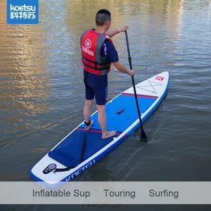 กระดานแพดเดิลบอร์ดแบบเป่าลม KOETSU สองชั้น หนาพิเศษ สำหรับเล่นในทะเล สีขาว+น้ำเงิน รับน้ำหนักได้สูงสุด 200 กก. - Product Image 6