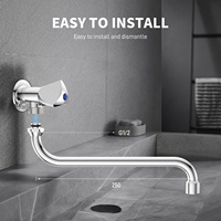 Remplacement de bec de robinet en acier inoxydable 1/2'-160-TYP:S, design moderne, pièces et accessoires pour robinet de bain