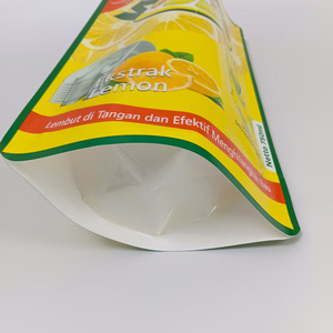 Bolsa de plástico PE blanco leche resistente a los ácidos alcalinos, bolsa fácil de rasgar, bolsa de pie para lavavajillas, detergente líquido - Product Image 2